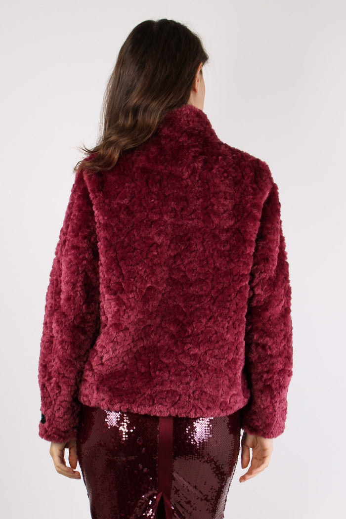 Giubbotto Corto Astrakan Sugar Plum-4