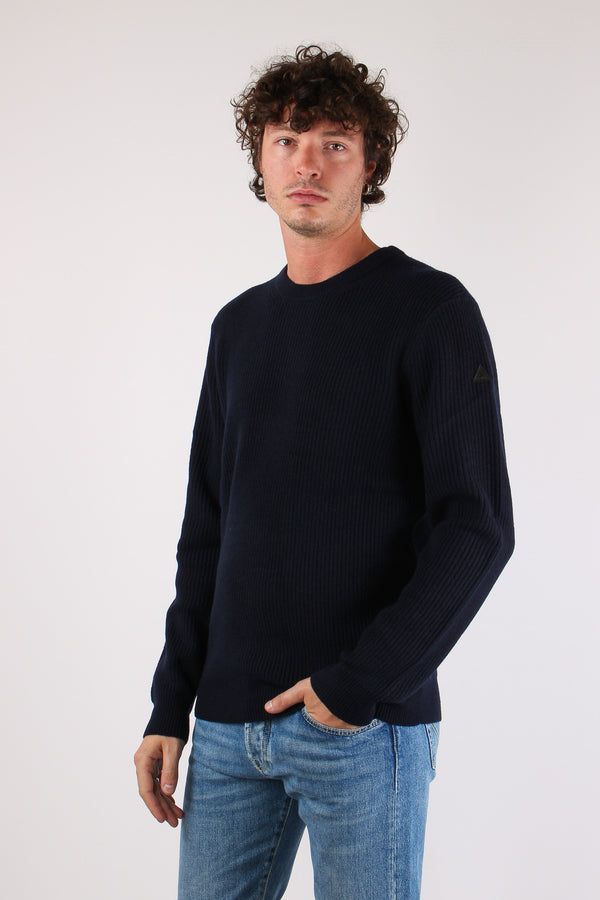 Maglia Girocollo Navy Blue-2