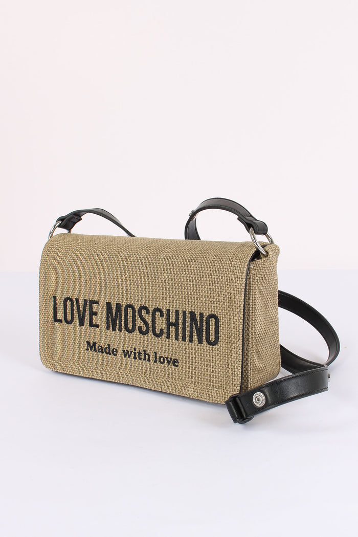 Tracolla Logo Canvas Oro-5
