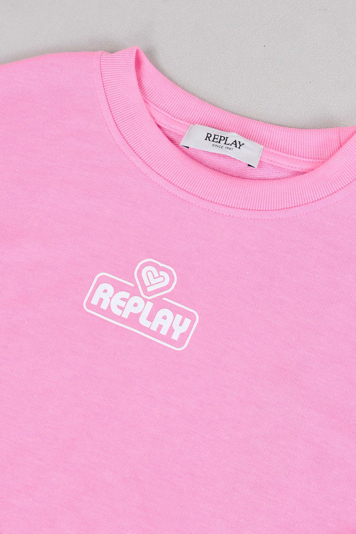 Felpa Cropped Rosa-4