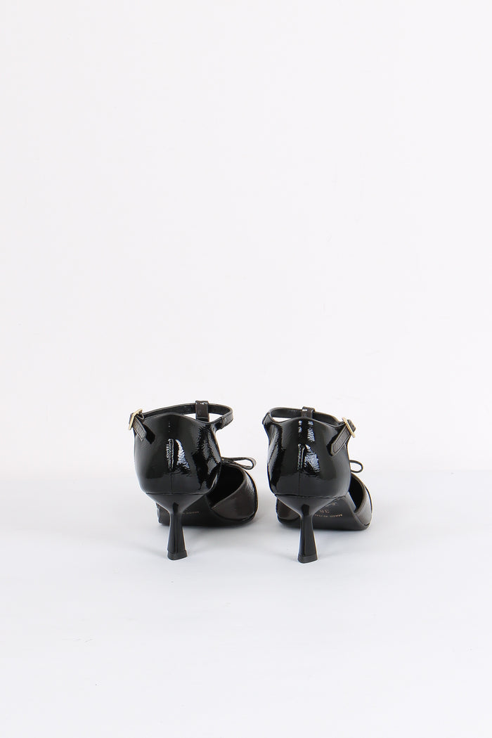 Tanghero Pelle Lucida Fiocco Nero/grigio-3