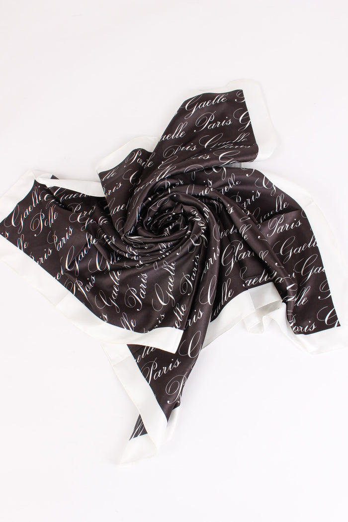 Foulard Logo Corsivo Nero-3