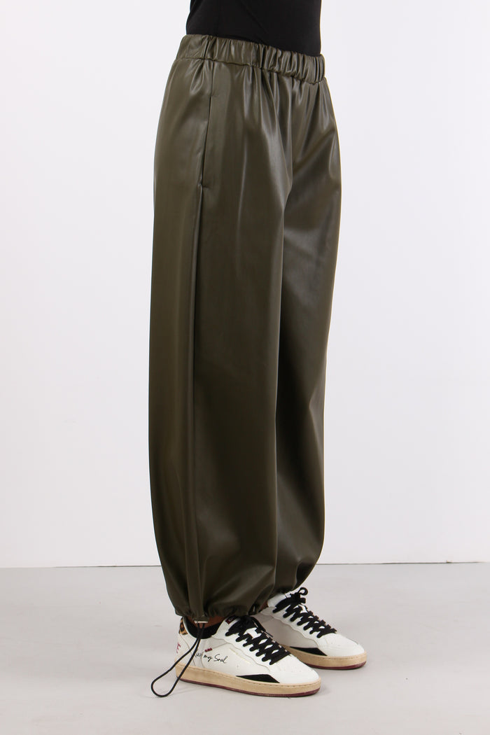 Jogger Ecopelle Verde Bosco-6