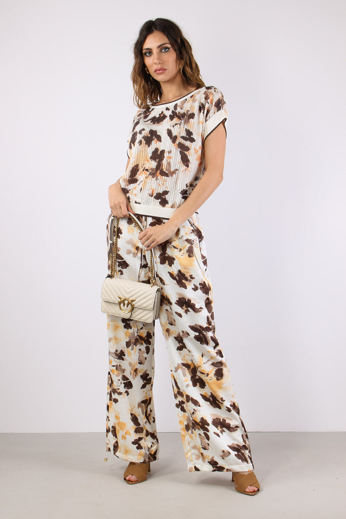Blusa Traforata  Fantasia Brown Shades-3