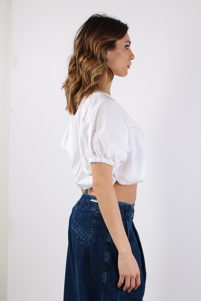 Camicia Stondata Cotone Optic White-7