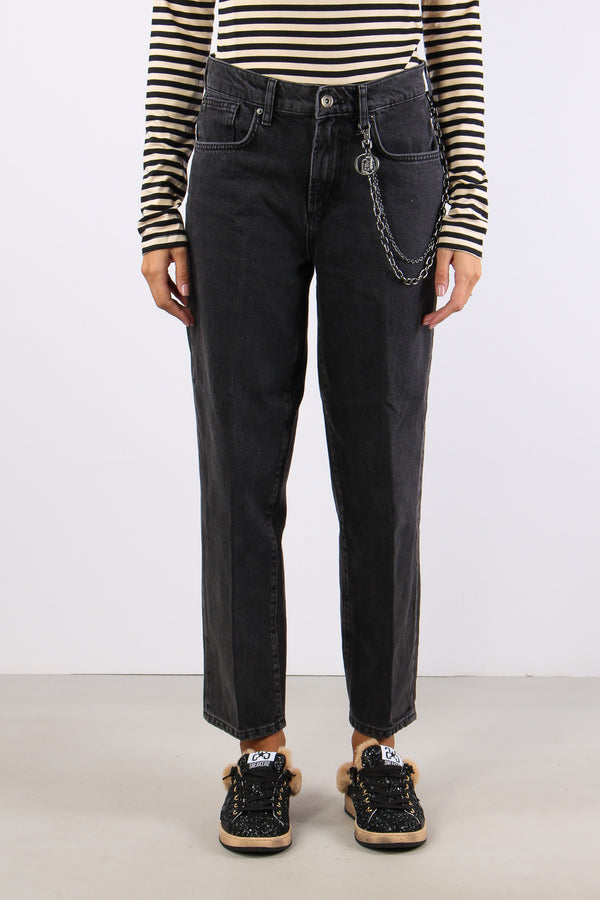 Denim Boyfriend Catena Tasca Denim Black-2