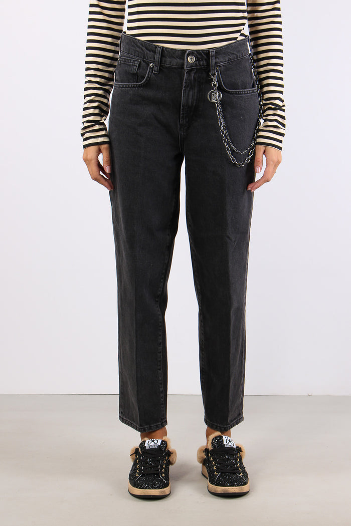 Denim Boyfriend Catena Tasca Denim Black-2