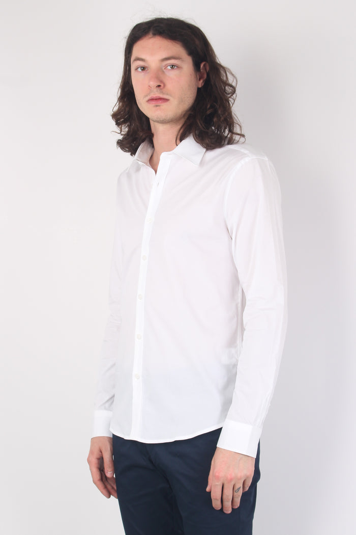 Camicia Basica Cotone White-6