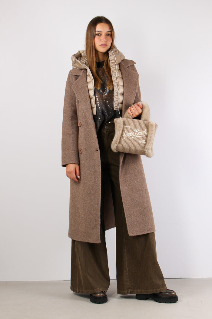 Cappotto Lana Doppiopetto Taupe-7