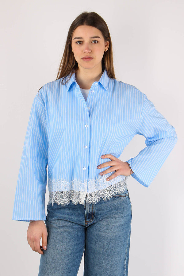 Camicia Riga Fondo Pizzo Azzurro-2