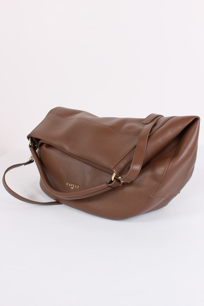 Hobo Maxi Morbida Marrone-4