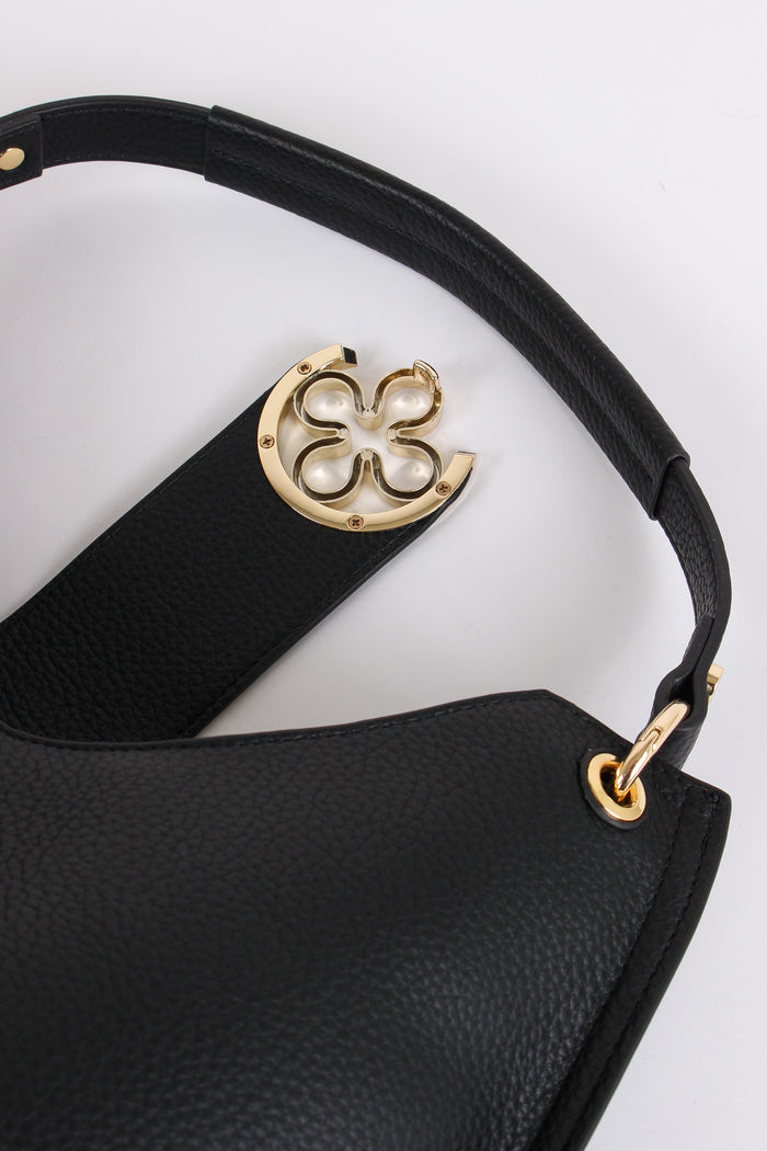 Federica W Hobo Placca Rosone Nero-7