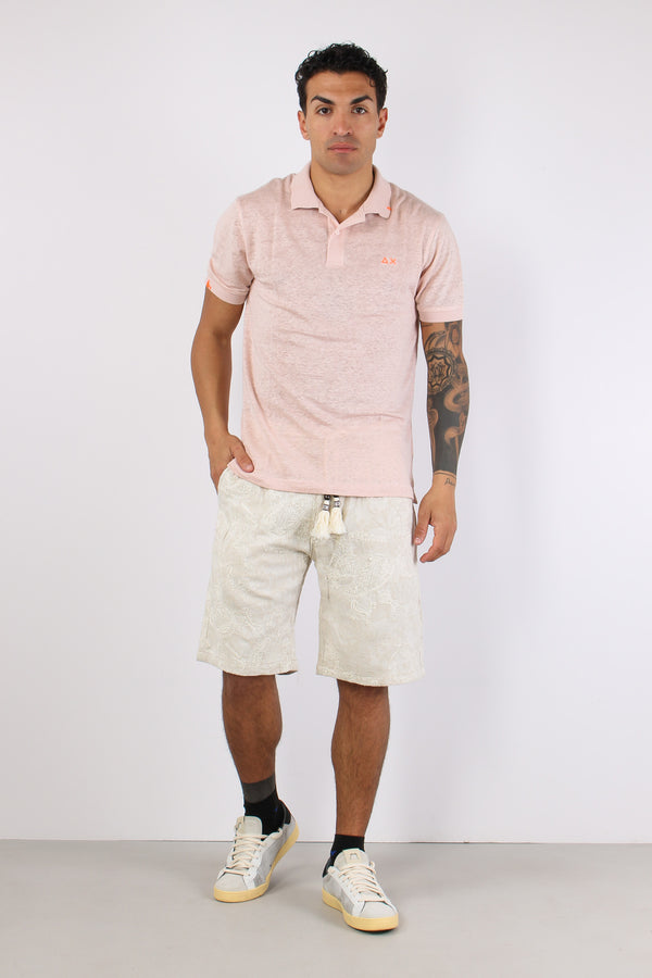 Polo Jersey Lino Porcellana