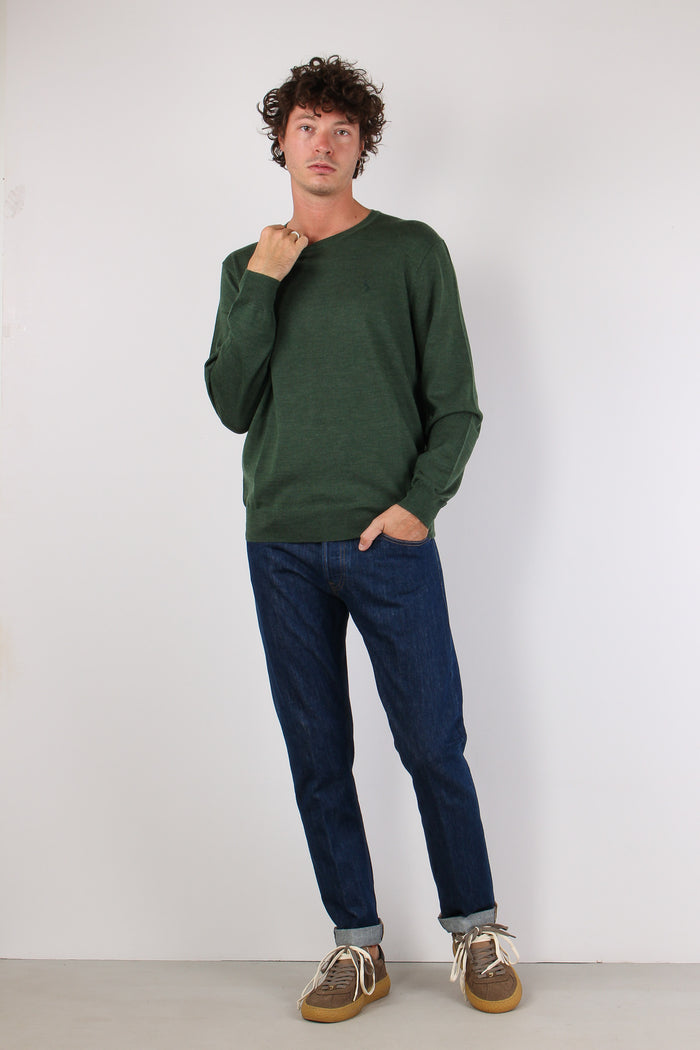 Maglia Girocollo Polsino Cosa Pine Heather-5