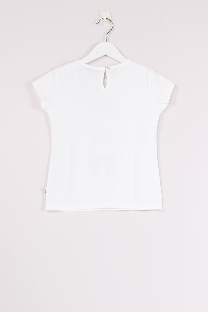 T-shirt Stampa Fiocco Blu/bianco-2