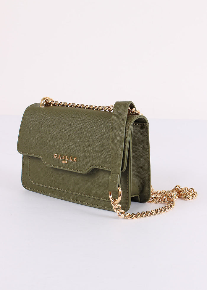 Tracollina Saffiano Verde Bosco-4