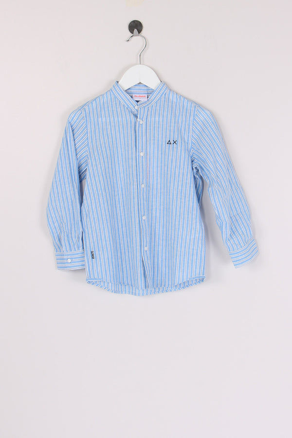 Camicia Lino Riga Azzurro/bianco
