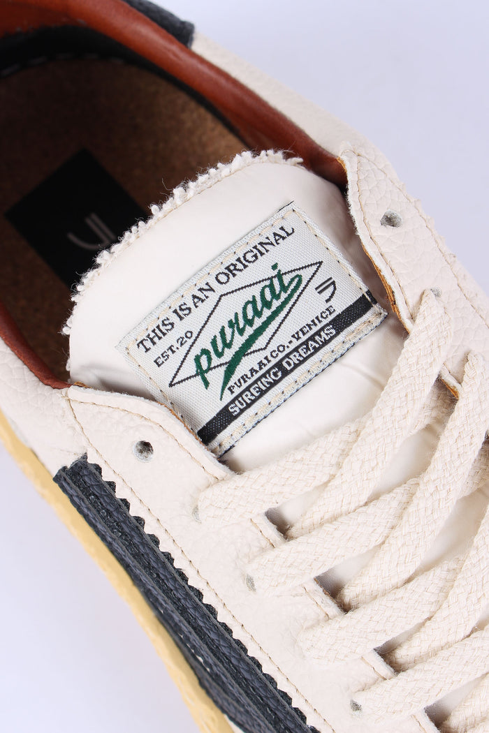 Sneakers Pelle Martellata Osso-7