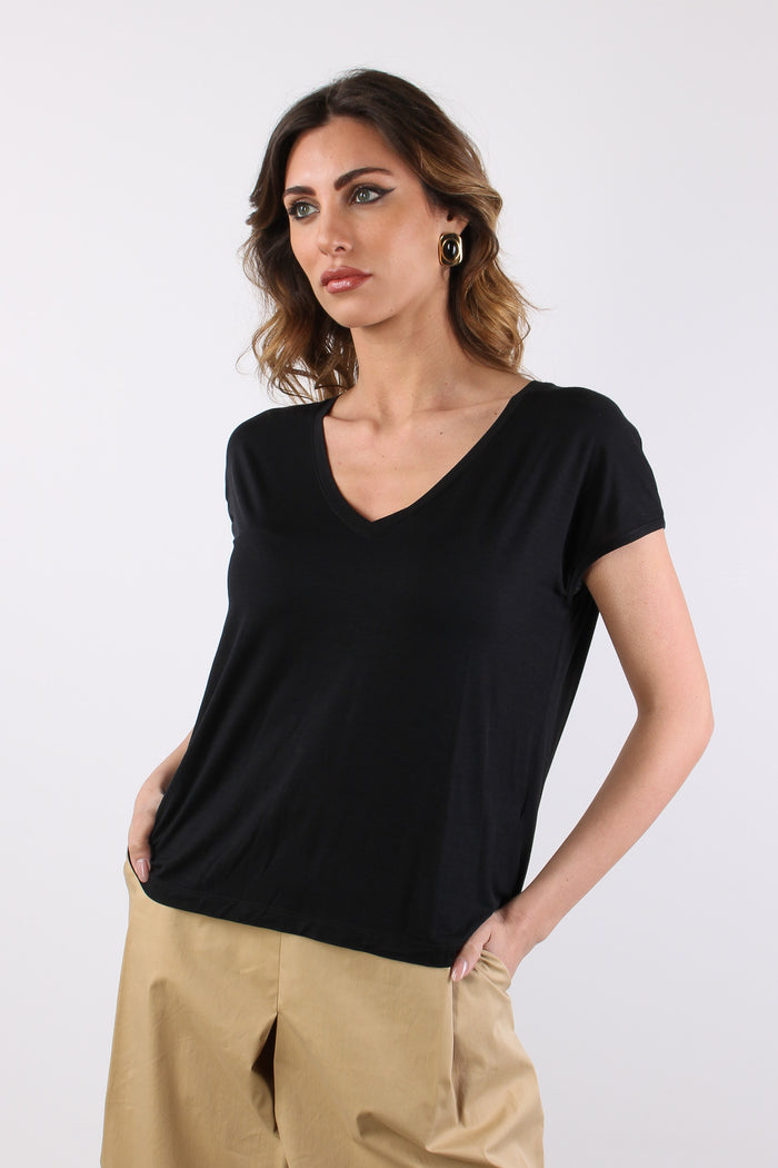 T-shirt Scavo V Nero-4