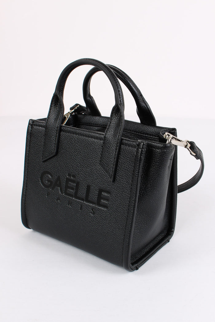 Mini Shopping Maxilogo Nero-4