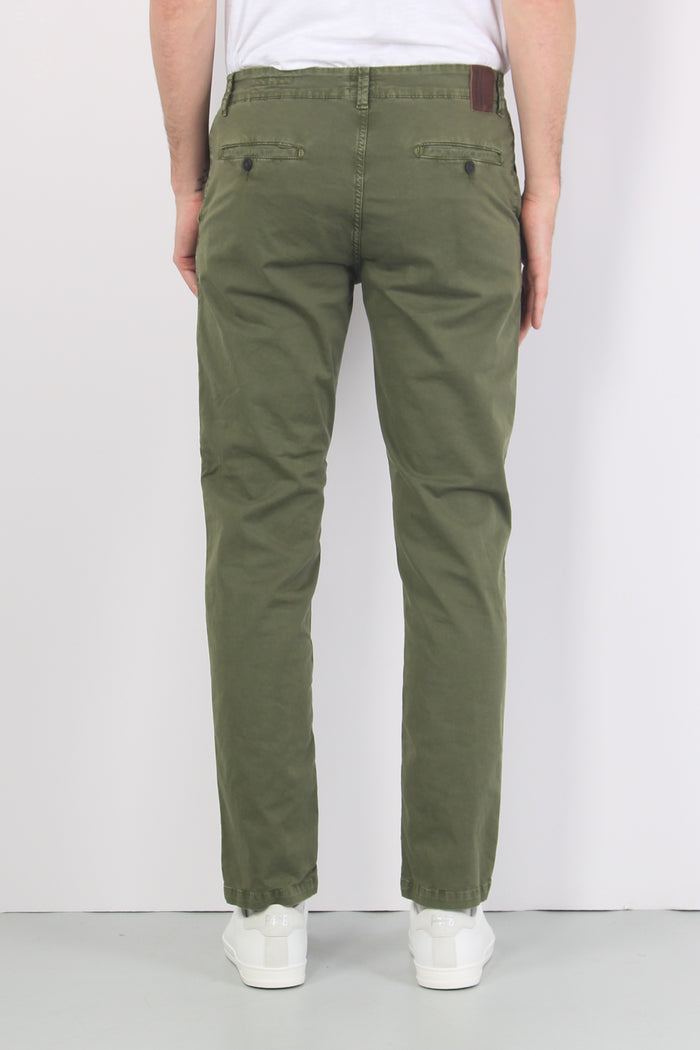 Pantalone Chino Cotone Olive Green-3