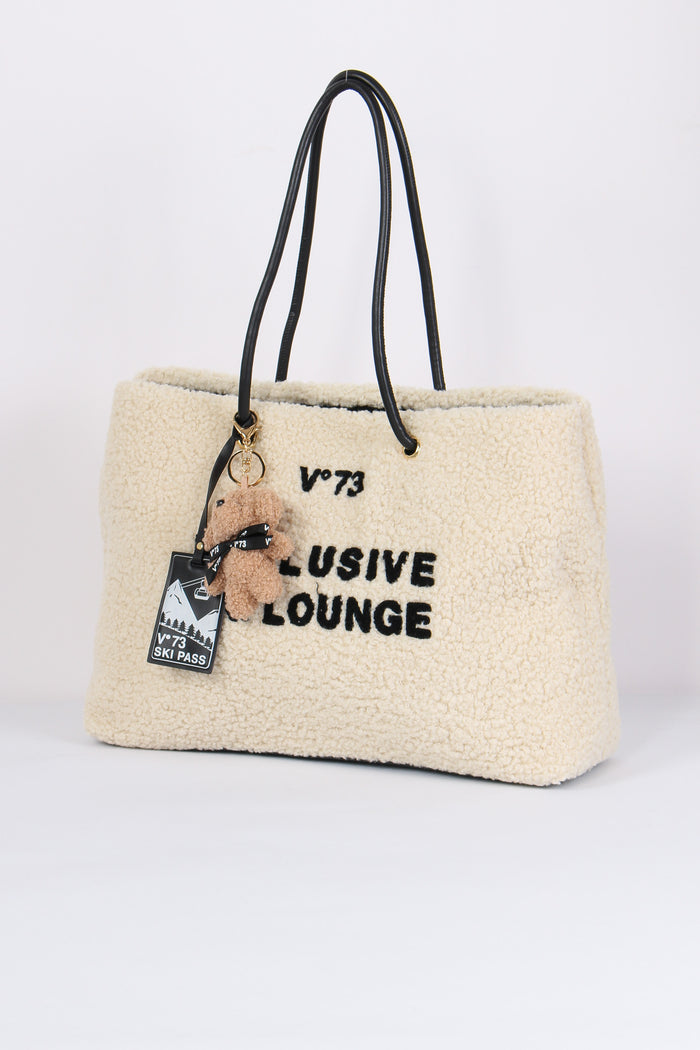 Ski Lounge Shopping Teddy Ecru/nero-2