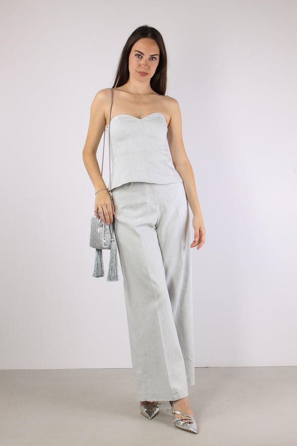 Pantalone Palazzo Coulisse Pearl