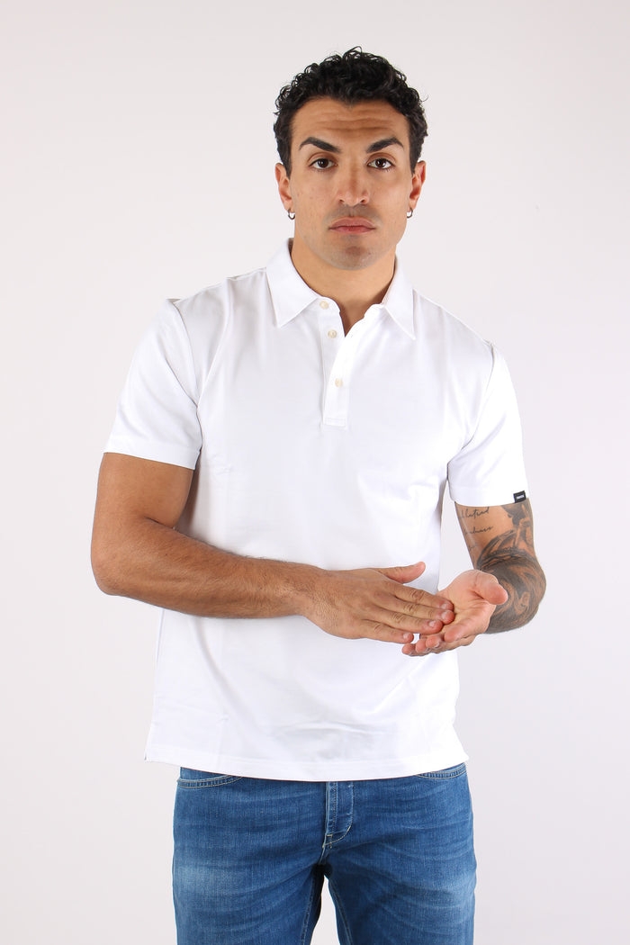 Polo Technical Piquet Bianco-3