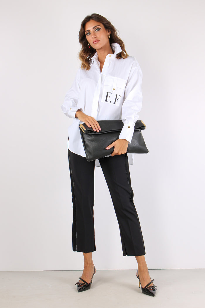 Camicia Over Cotone Bianco