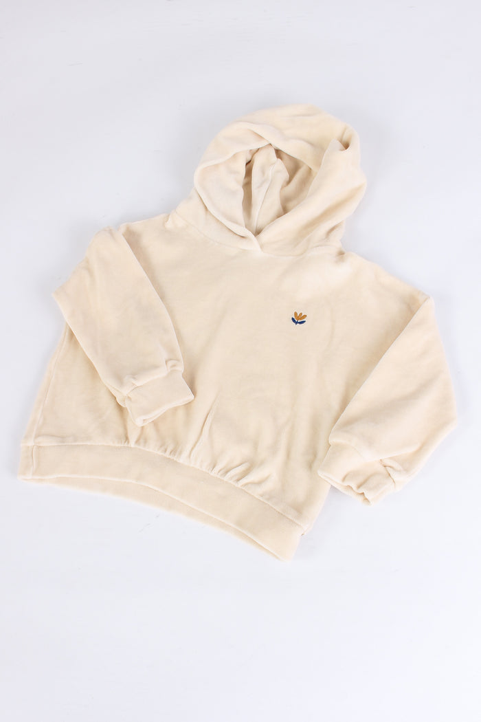 Felpa Cappuccio Ciniglia Ivory-4