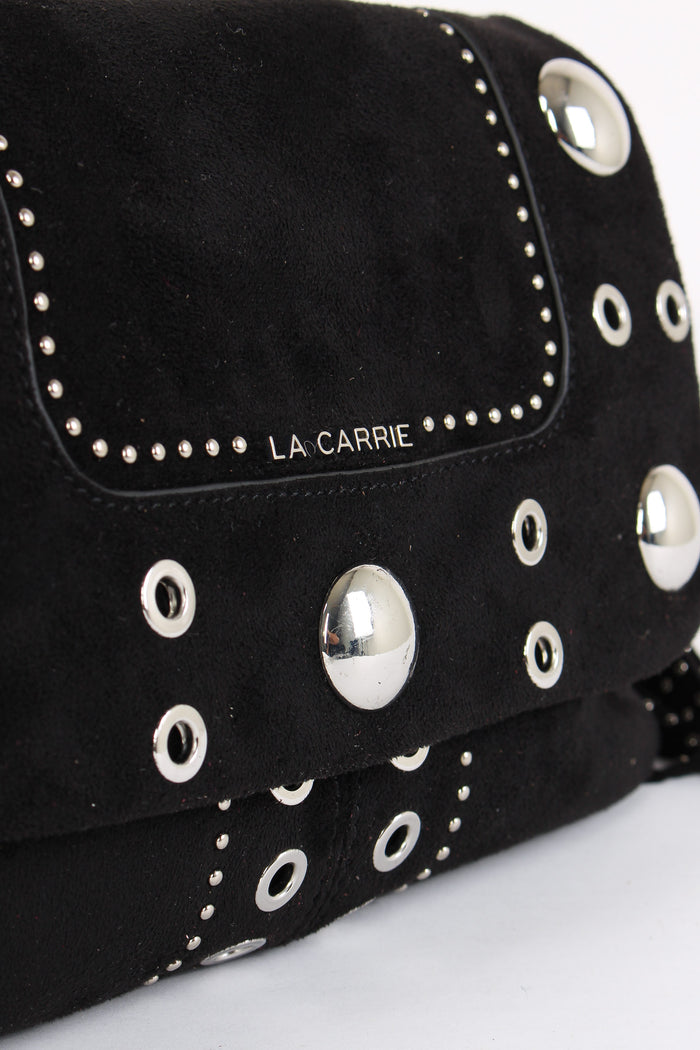Tracolla Camoscio Maxi Borchie Black-6