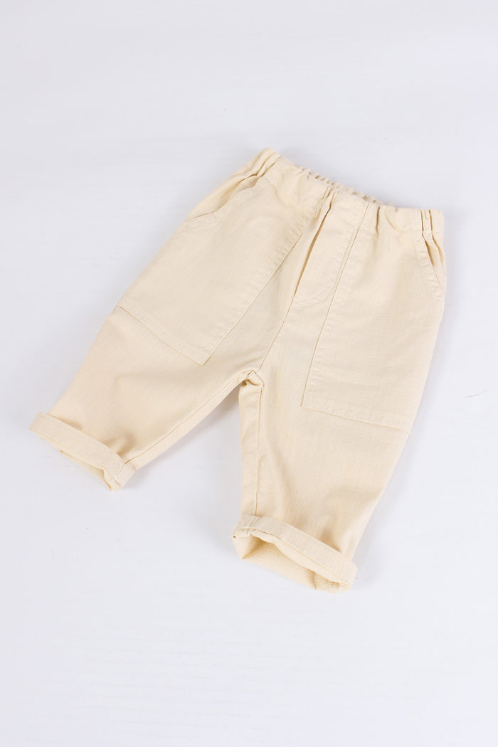 Pantalone Lino Cotone Naturale-3