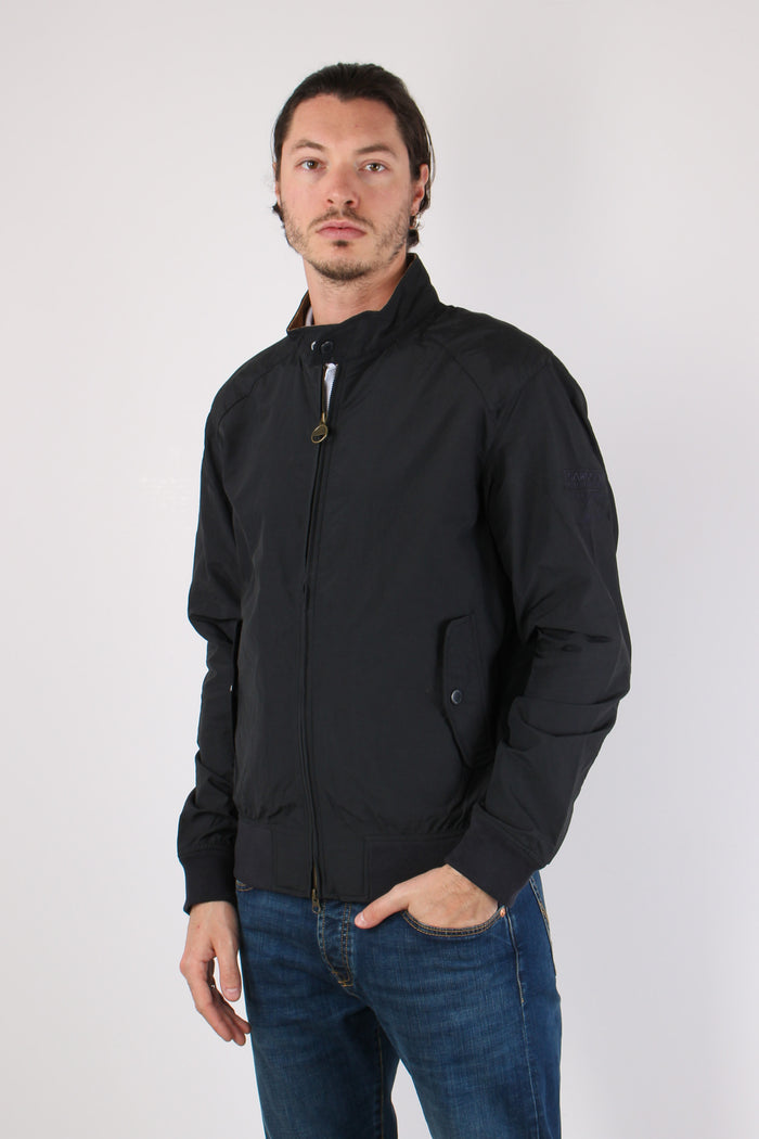 Field Jacket Colletto Velluto Navy-4