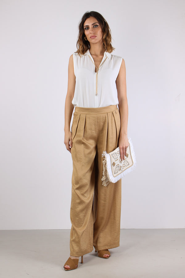 Jeanne Blusa Smanicata Catena Milk