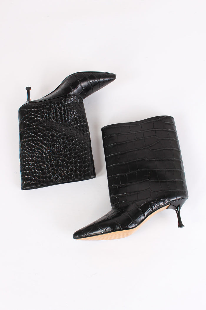 Tronchetto Stampa Cocco Nero-3