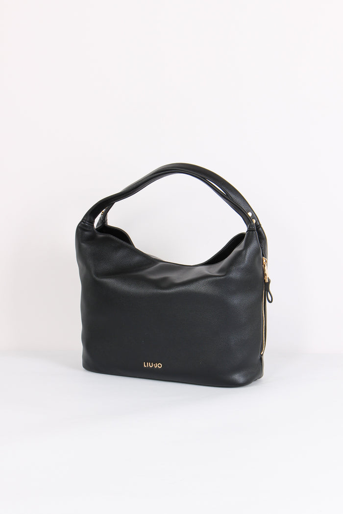 Hobo Maxi 2 Manici Zip Nero-2