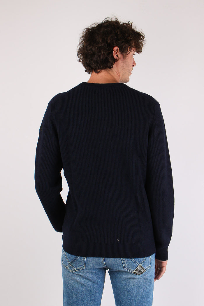 Maglia Girocollo Navy Blue-4
