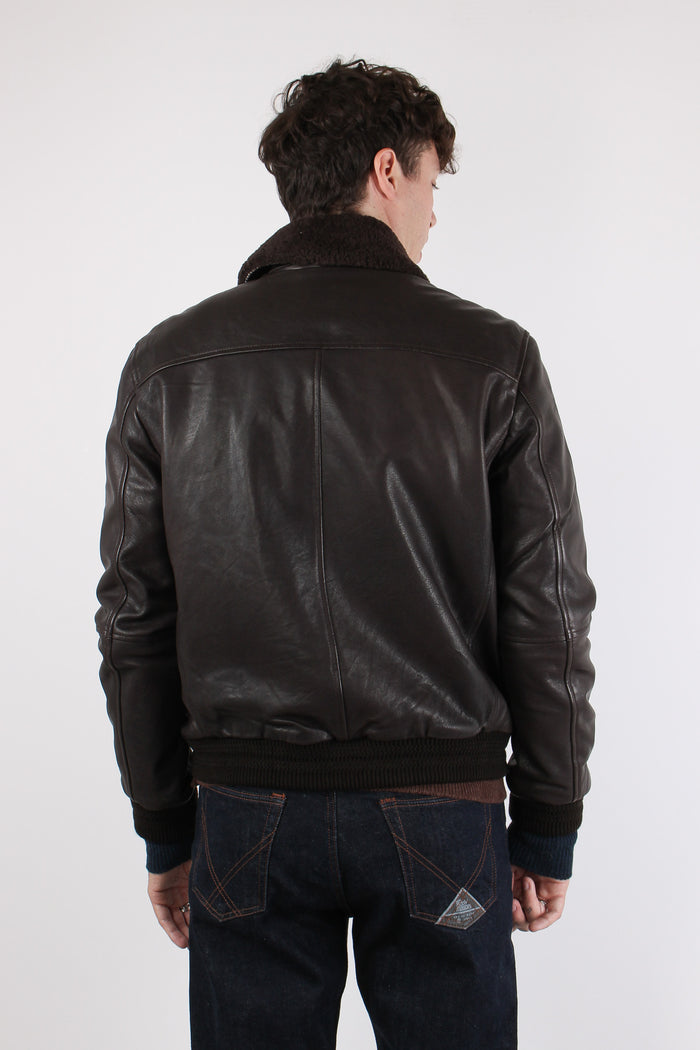 Bomber Pelo Rimovibile Dark Brown-3