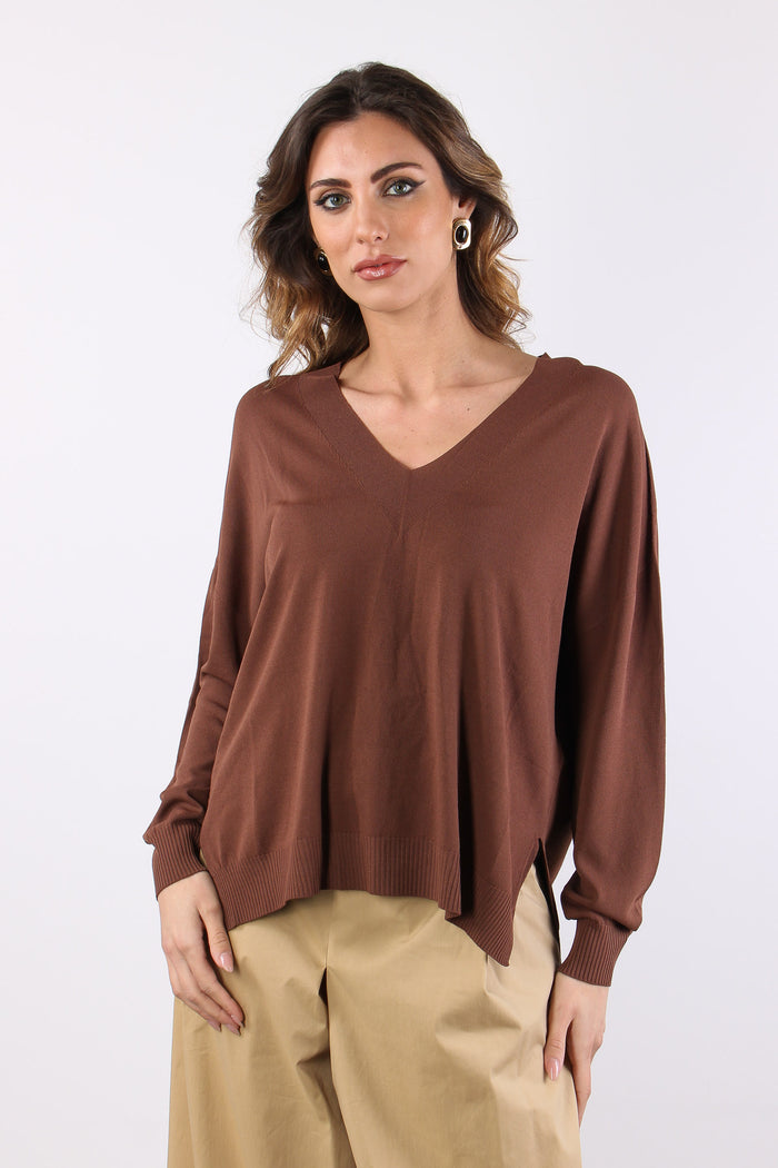 Maglia  M/m Scavo V Cacao