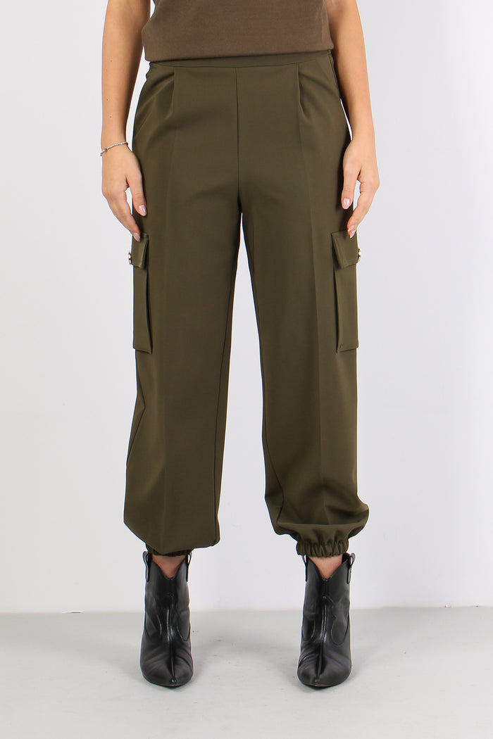 Teclana Pantalone Cargo Tessut Beech-2