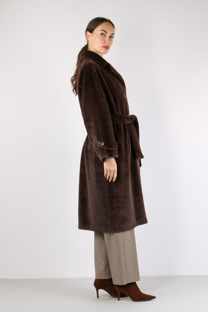 Chamlet Pelliccia Lunga Cintur Shopping-5