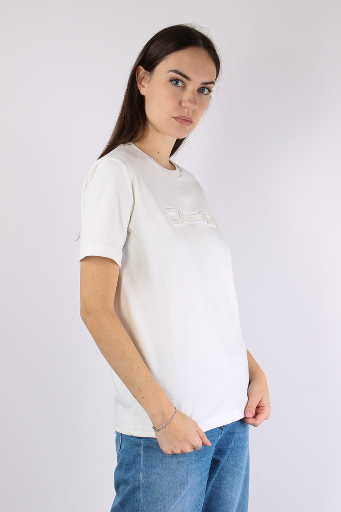 T-shirt Slim Logo Gesso-6