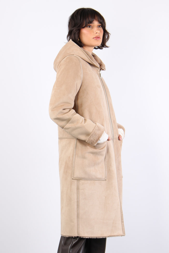 Cappotto Ecomontone Reversibil Sand-5