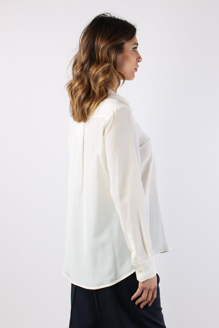 Wkdcurvone Camicia Seta Avorio-7
