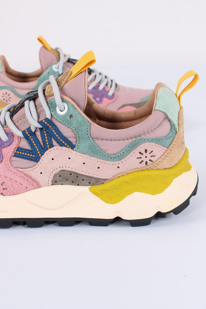 Sneakers Yamano Suede Nylon Grey/pink-5