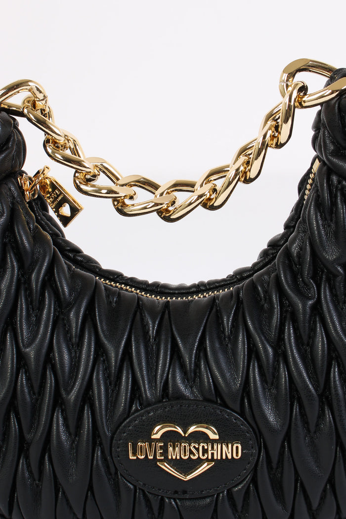 Mezzaluna Goffrata Cuori Nero-6