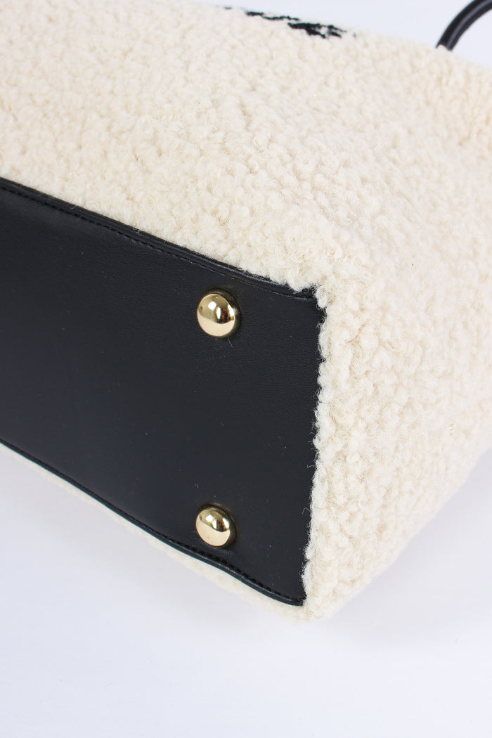 Ski Lounge Shopping Teddy Ecru/nero-8