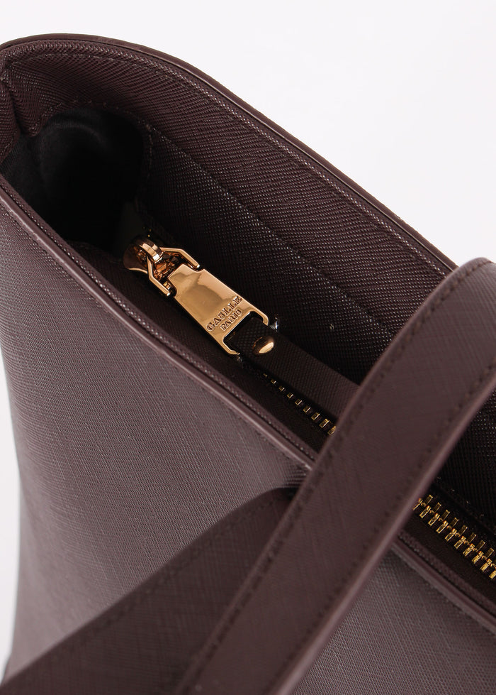 Maxi Shopping Saffiano Moro-7