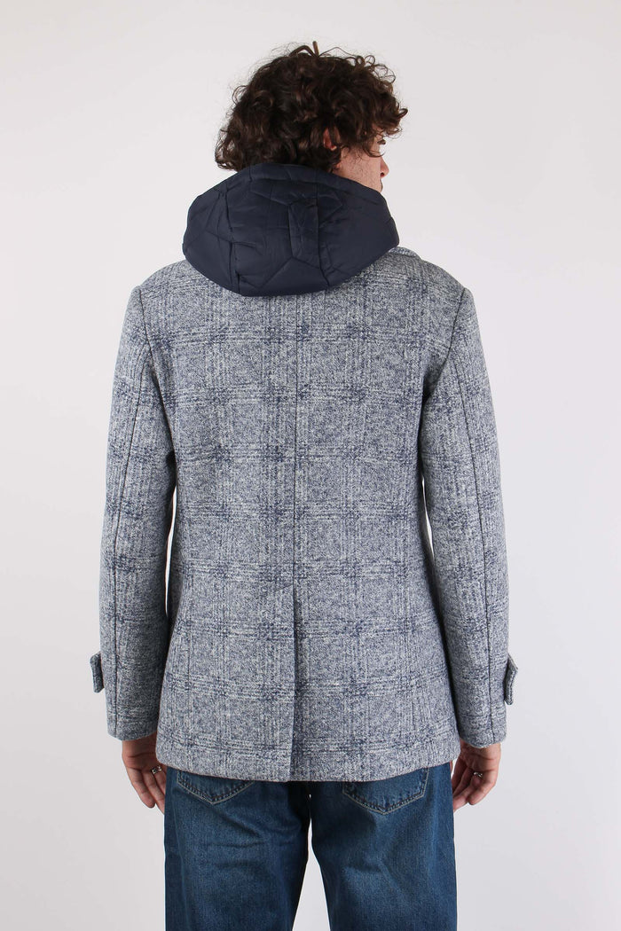 Cappotto Cappuccio Blu Var4-5