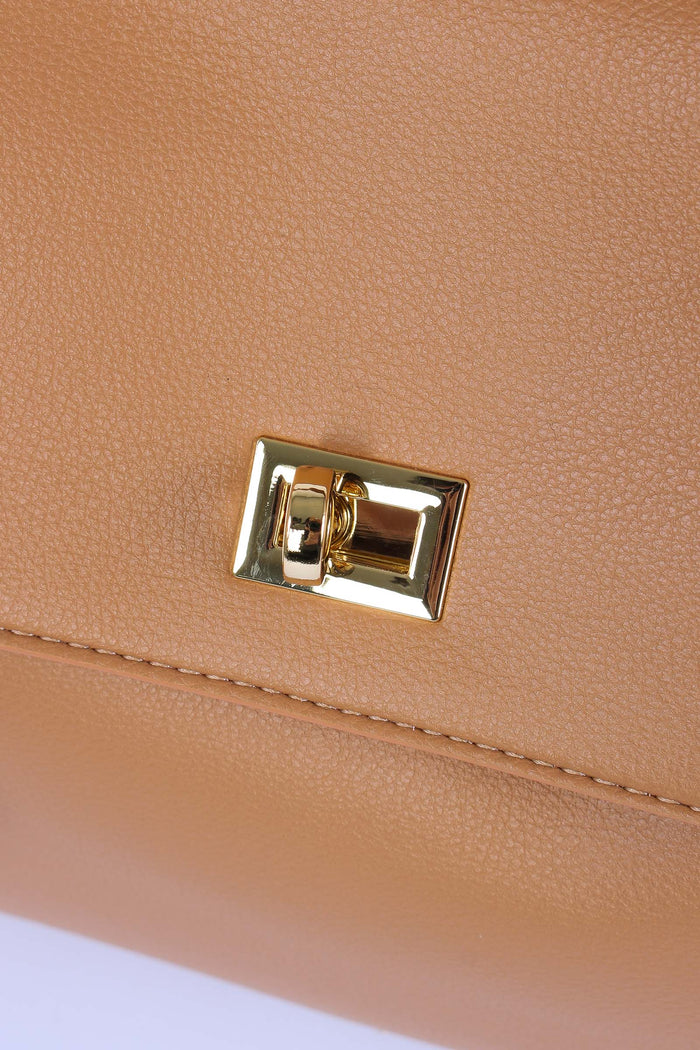 Maxi Busta Clip Caramello-7